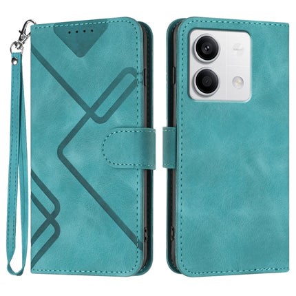 Line Pattern Skin Feel Leather Phone Case, For Xiaomi Redmi Note 13 Pro 4G, For Xiaomi Redmi Note 13 4G, For Xiaomi Redmi 13C, For Xiaomi Redmi K70E