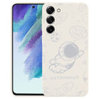 For Samsung Galaxy S21 FE 5G / Flying Astronaut-White