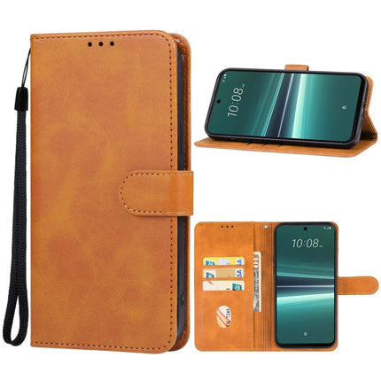 Leather Phone Case, For HTC U24 Pro
