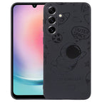 For Samsung Galaxy A24 / Flying Astronaut-Black