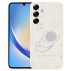 For Samsung Galaxy A34 5G / Flying Astronaut-White
