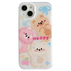 IMD Cute Animal Pattern Phone Case, For iPhone 14 Pro Max, For iPhone 14 Pro, For iPhone 14, For iPhone 13 Pro Max, For iPhone 13 Pro