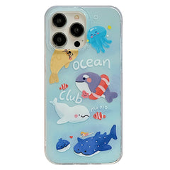 IMD Cute Animal Pattern Phone Case, For iPhone 13 Pro, For iPhone 13, For iPhone 12 Pro Max, For iPhone 12 Pro