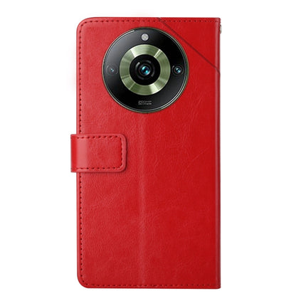 HT01 Y-shaped Pattern Flip Leather Phone Case, For Realme 11 Pro 5G / 11 Pro+ 5G