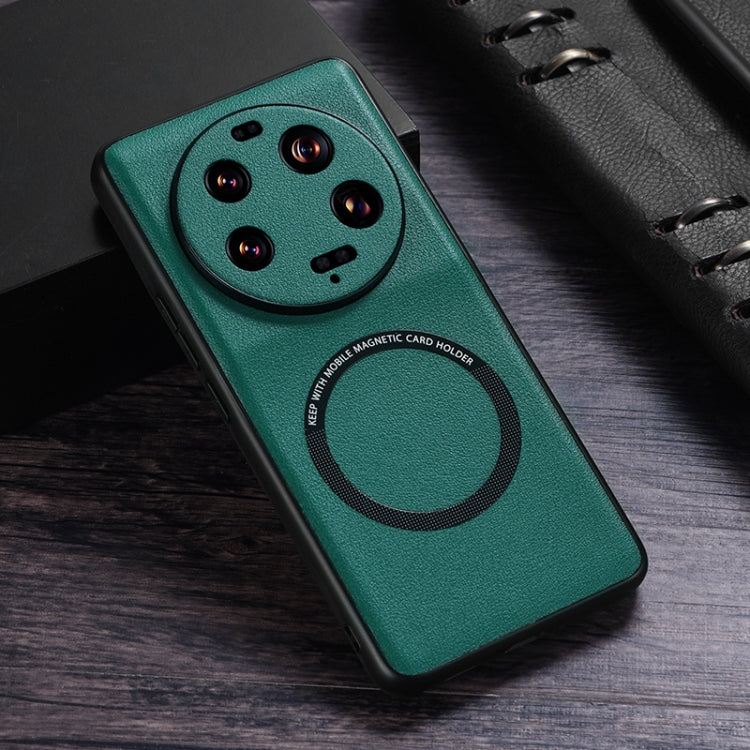 Cloth Texture PU MagSafe Magnetic Phone Case, For Xiaomi 13 Ultra