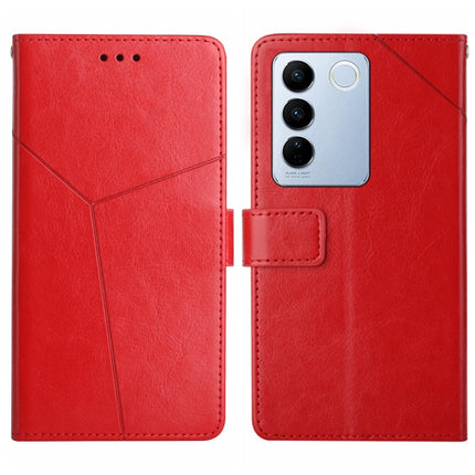 HT01 Y-shaped Pattern Flip Leather Phone Case, For vivo V27E 4G Global, For vivo Y02A 4G / Y02 4G / Y11 2023, For vivo Y55S 5G 2023 / Y55 5G / T1 5G, For vivo Y75 5G Global