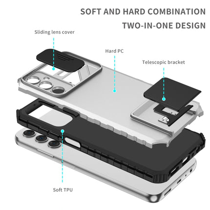 Stereoscopic Holder Sliding Camshield Phone Case, For Samsung Galaxy A05s, For Samsung Galaxy A15 5G, For Samsung Galaxy S24 5G