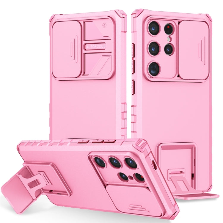 Stereoscopic Holder Sliding Camshield Phone Case