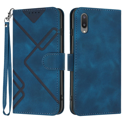 Line Pattern Skin Feel Leather Phone Case, For Samsung Galaxy A32 4G, For Samsung Galaxy A02 EU Version, For Samsung Galaxy A72 4G/5G, For Samsung Galaxy A52 4G/5G