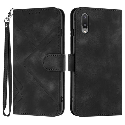 Line Pattern Skin Feel Leather Phone Case, For Samsung Galaxy A32 4G, For Samsung Galaxy A02 EU Version, For Samsung Galaxy A72 4G/5G, For Samsung Galaxy A52 4G/5G