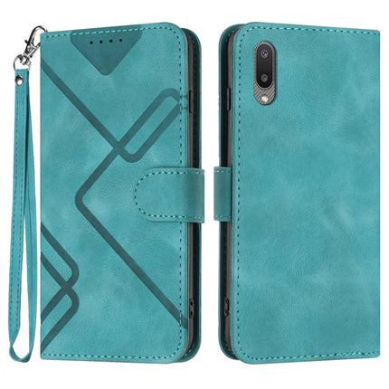 Line Pattern Skin Feel Leather Phone Case, For Samsung Galaxy A32 4G, For Samsung Galaxy A02 EU Version, For Samsung Galaxy A72 4G/5G, For Samsung Galaxy A52 4G/5G
