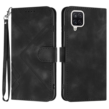 Line Pattern Skin Feel Leather Phone Case, For Samsung Galaxy A12, For Samsung Galaxy Note20 Ultra, For Samsung Galaxy Note20, For Samsung Galaxy A01 / M01