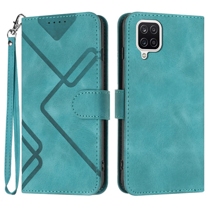 Line Pattern Skin Feel Leather Phone Case, For Samsung Galaxy A12, For Samsung Galaxy Note20 Ultra, For Samsung Galaxy Note20, For Samsung Galaxy A01 / M01