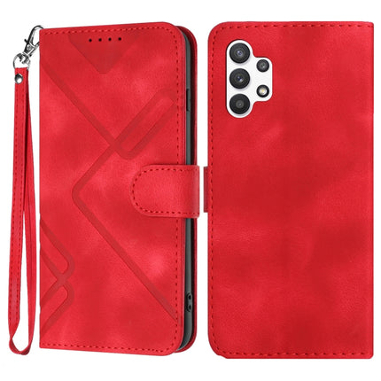 Line Pattern Skin Feel Leather Phone Case, For Samsung Galaxy A33 5G, For Samsung Galaxy A13 4G, For Samsung Galaxy S22 Ultra 5G, For Samsung Galaxy S22+ 5G