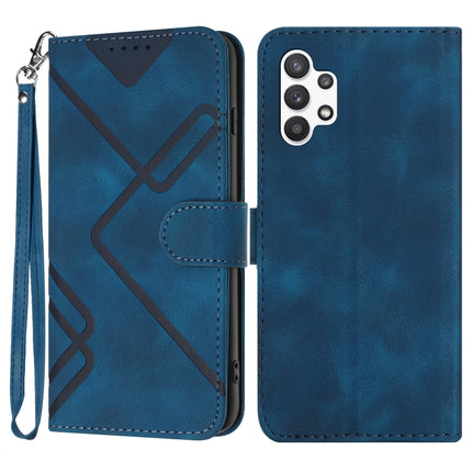 Line Pattern Skin Feel Leather Phone Case, For Samsung Galaxy A33 5G, For Samsung Galaxy A13 4G, For Samsung Galaxy S22 Ultra 5G, For Samsung Galaxy S22+ 5G