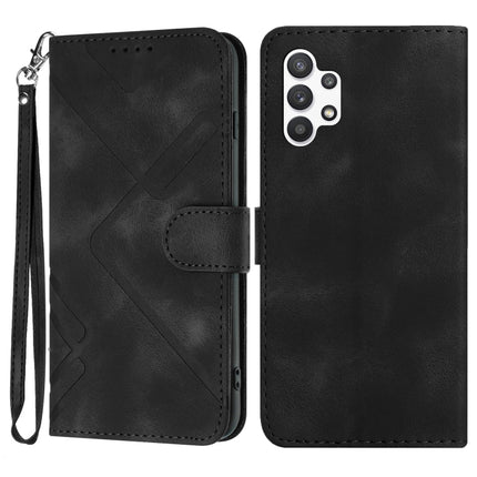 Line Pattern Skin Feel Leather Phone Case, For Samsung Galaxy A33 5G, For Samsung Galaxy A13 4G, For Samsung Galaxy S22 Ultra 5G, For Samsung Galaxy S22+ 5G