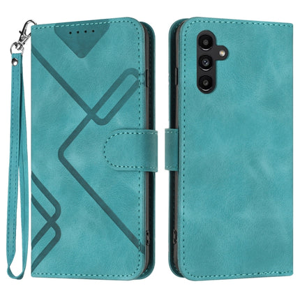 Line Pattern Skin Feel Leather Phone Case, For Samsung Galaxy S23+ 5G, For Samsung Galaxy S23 5G, For Samsung Galaxy A14 5G, For Samsung Galaxy M13 India / F13