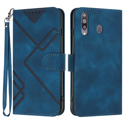 Line Pattern Skin Feel Leather Phone Case, For Samsung Galaxy A20s, For Samsung Galaxy Note10+, For Samsung Galaxy A20e / A10e, For Samsung Galaxy A70