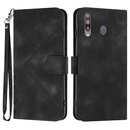 Line Pattern Skin Feel Leather Phone Case, For Samsung Galaxy A20s, For Samsung Galaxy Note10+, For Samsung Galaxy A20e / A10e, For Samsung Galaxy A70