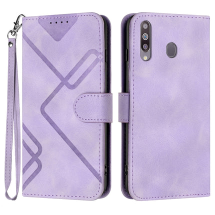 Line Pattern Skin Feel Leather Phone Case, For Samsung Galaxy A20s, For Samsung Galaxy Note10+, For Samsung Galaxy A20e / A10e, For Samsung Galaxy A70