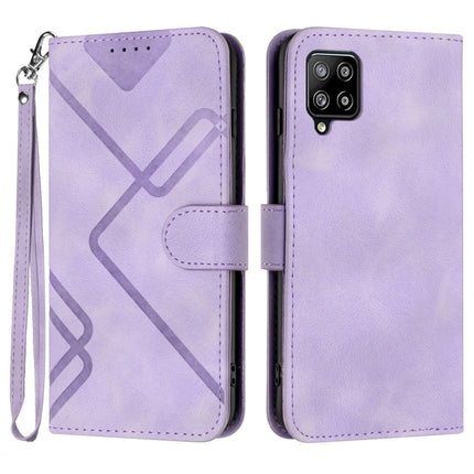 Line Pattern Skin Feel Leather Phone Case, For Samsung Galaxy A41, For Samsung Galaxy A22 4G, For Samsung Galaxy A22 5G, For Samsung Galaxy S21 FE 5G
