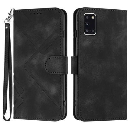Line Pattern Skin Feel Leather Phone Case, For Samsung Galaxy A21s, For Samsung Galaxy A51 5G, For Samsung Galaxy A71 5G, For Samsung Galaxy A31