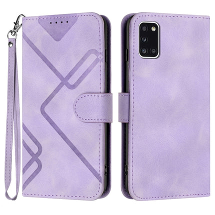 Line Pattern Skin Feel Leather Phone Case, For Samsung Galaxy A21s, For Samsung Galaxy A51 5G, For Samsung Galaxy A71 5G, For Samsung Galaxy A31
