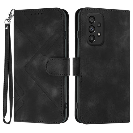 Line Pattern Skin Feel Leather Phone Case, For Samsung Galaxy A33 5G, For Samsung Galaxy A13 4G, For Samsung Galaxy S22 Ultra 5G, For Samsung Galaxy S22+ 5G