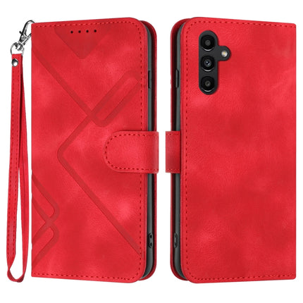 Line Pattern Skin Feel Leather Phone Case, For Samsung Galaxy A34 5G, For Samsung Galaxy A54 5G, For Samsung Galaxy A04e, For Samsung Galaxy S23 Ultra 5G