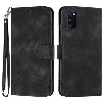 Line Pattern Skin Feel Leather Phone Case, For Samsung Galaxy A41, For Samsung Galaxy A22 4G, For Samsung Galaxy A22 5G, For Samsung Galaxy S21 FE 5G