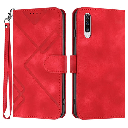 Line Pattern Skin Feel Leather Phone Case, For Samsung Galaxy A71 4G, For Samsung Galaxy A51 4G, For Samsung Galaxy A50 / A50s, For Samsung Galaxy Note10 / Note10 5G
