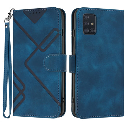 Line Pattern Skin Feel Leather Phone Case, For Samsung Galaxy A71 4G, For Samsung Galaxy A51 4G, For Samsung Galaxy A50 / A50s, For Samsung Galaxy Note10 / Note10 5G
