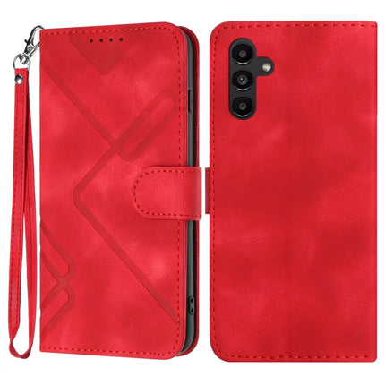 Line Pattern Skin Feel Leather Phone Case, For Samsung Galaxy A34 5G, For Samsung Galaxy A54 5G, For Samsung Galaxy A04e, For Samsung Galaxy S23 Ultra 5G