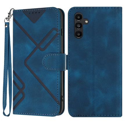 Line Pattern Skin Feel Leather Phone Case, For Samsung Galaxy A34 5G, For Samsung Galaxy A54 5G, For Samsung Galaxy A04e, For Samsung Galaxy S23 Ultra 5G