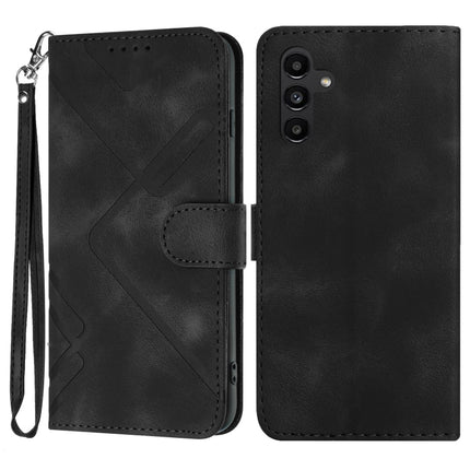 Line Pattern Skin Feel Leather Phone Case, For Samsung Galaxy A34 5G, For Samsung Galaxy A54 5G, For Samsung Galaxy A04e, For Samsung Galaxy S23 Ultra 5G