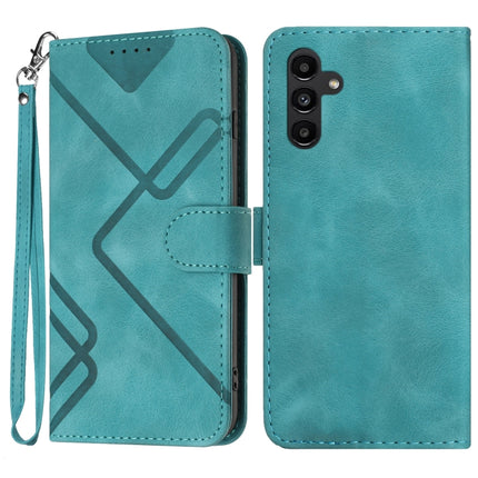 Line Pattern Skin Feel Leather Phone Case, For Samsung Galaxy A34 5G, For Samsung Galaxy A54 5G, For Samsung Galaxy A04e, For Samsung Galaxy S23 Ultra 5G