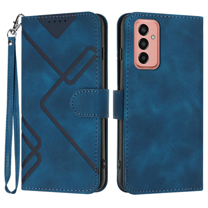 Line Pattern Skin Feel Leather Phone Case, For Samsung Galaxy S23+ 5G, For Samsung Galaxy S23 5G, For Samsung Galaxy A14 5G, For Samsung Galaxy M13 India / F13