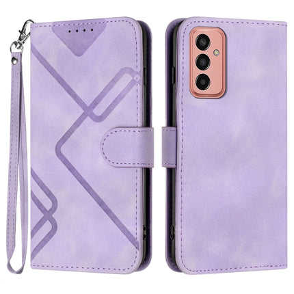 Line Pattern Skin Feel Leather Phone Case, For Samsung Galaxy S23+ 5G, For Samsung Galaxy S23 5G, For Samsung Galaxy A14 5G, For Samsung Galaxy M13 India / F13