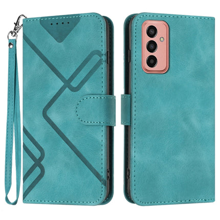 Line Pattern Skin Feel Leather Phone Case, For Samsung Galaxy S23+ 5G, For Samsung Galaxy S23 5G, For Samsung Galaxy A14 5G, For Samsung Galaxy M13 India / F13