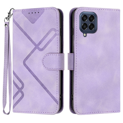 Line Pattern Skin Feel Leather Phone Case, For Samsung Galaxy S20 FE, For Samsung Galaxy Xcover6 Pro, For Samsung Galaxy M53 5G, For Samsung Galaxy A23 4G