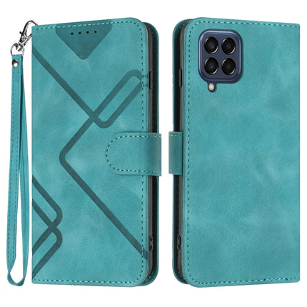 Line Pattern Skin Feel Leather Phone Case, For Samsung Galaxy S20 FE, For Samsung Galaxy Xcover6 Pro, For Samsung Galaxy M53 5G, For Samsung Galaxy A23 4G
