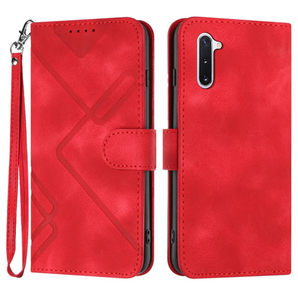 Line Pattern Skin Feel Leather Phone Case, For Samsung Galaxy A71 4G, For Samsung Galaxy A51 4G, For Samsung Galaxy A50 / A50s, For Samsung Galaxy Note10 / Note10 5G