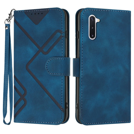 Line Pattern Skin Feel Leather Phone Case, For Samsung Galaxy A71 4G, For Samsung Galaxy A51 4G, For Samsung Galaxy A50 / A50s, For Samsung Galaxy Note10 / Note10 5G
