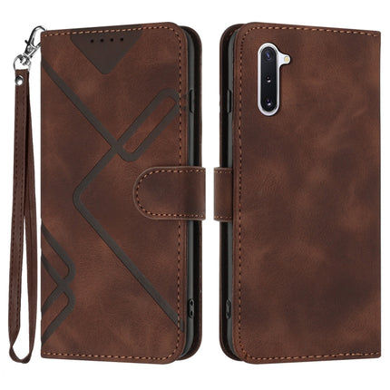 Line Pattern Skin Feel Leather Phone Case, For Samsung Galaxy A71 4G, For Samsung Galaxy A51 4G, For Samsung Galaxy A50 / A50s, For Samsung Galaxy Note10 / Note10 5G