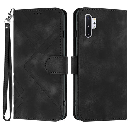 Line Pattern Skin Feel Leather Phone Case, For Samsung Galaxy A20s, For Samsung Galaxy Note10+, For Samsung Galaxy A20e / A10e, For Samsung Galaxy A70