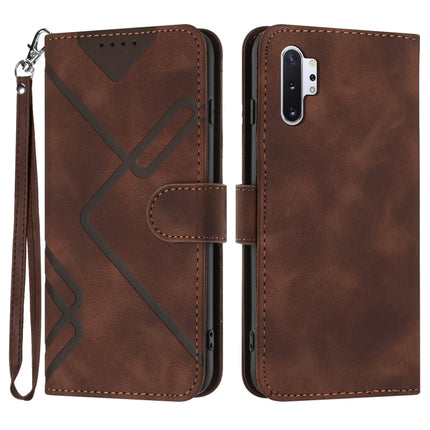 Line Pattern Skin Feel Leather Phone Case, For Samsung Galaxy A20s, For Samsung Galaxy Note10+, For Samsung Galaxy A20e / A10e, For Samsung Galaxy A70