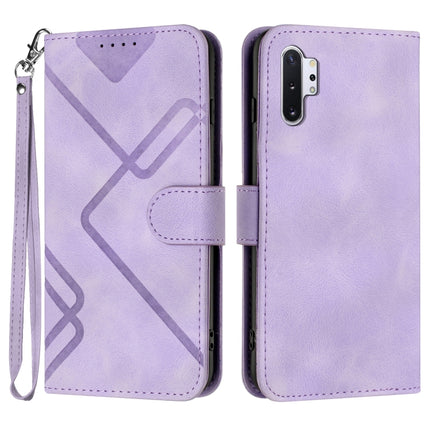 Line Pattern Skin Feel Leather Phone Case, For Samsung Galaxy A20s, For Samsung Galaxy Note10+, For Samsung Galaxy A20e / A10e, For Samsung Galaxy A70