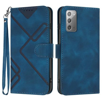 Line Pattern Skin Feel Leather Phone Case, For Samsung Galaxy A12, For Samsung Galaxy Note20 Ultra, For Samsung Galaxy Note20, For Samsung Galaxy A01 / M01