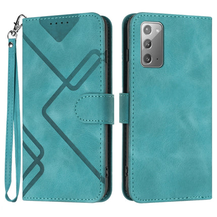 Line Pattern Skin Feel Leather Phone Case, For Samsung Galaxy A12, For Samsung Galaxy Note20 Ultra, For Samsung Galaxy Note20, For Samsung Galaxy A01 / M01