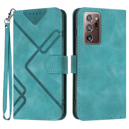 Line Pattern Skin Feel Leather Phone Case, For Samsung Galaxy A12, For Samsung Galaxy Note20 Ultra, For Samsung Galaxy Note20, For Samsung Galaxy A01 / M01